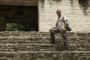 Belizean archaeologist Jaimie Awe at the ancient Maya city of Xunantunich in Belize.