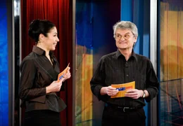 15 Uhr. Katrin Weber und Bernd-Lutz Lange