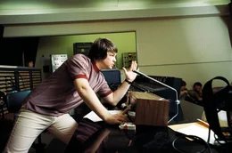 Brian Wilson von den Beach Boys leitet 1966 in Los Angeles vom Kontrollraum aus die Aufnahmen f&uuml;r das Album &bdquo;Pet Sounds&ldquo;.
