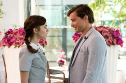 Nach vielen Jahren taucht Greg (Christian Cooke, r.) pl&ouml;tzlich wieder in Rosies (Lily Collins, l.) Leben auf und obwohl sie anfangs skeptisch ist, kommt sie dem Vater ihrer Tochter immer n&auml;her ...