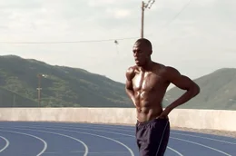 Usain Bolt beim Training: Die Herausforderung f&uuml;r den Ausnahmesprinter besteht darin, seinen au&szlig;ergew&ouml;hnlichen K&ouml;rperbau zu seinem Vorteil zu nutzen.