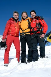 (v.li.): Robert Lohr (Michael D&ouml;rfler), Sebastian Str&ouml;bel (Markus Kofler), Markus Brandl (Tobias Herbrechter).