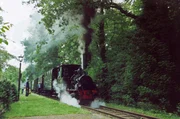 Dampfzug „Franzburg" in Bruchhausen-Vilsen. Dampfzug „Franzburg" in Bruchhausen-Vilsen.