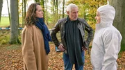 Jana Winter (Natalia W&ouml;rner, li.), Matthias Hamm (Ralph Herforth, 2.v.li.), Rechtsmedizinerin (Sophia Schubert, re.)