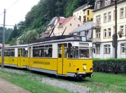 Sachsens bekannteste Straßenbahn: die Kirnitzschtalbahn. Sachsens bekannteste Straßenbahn: die Kirnitzschtalbahn.