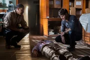 GRIMM -- "Quill" Episode 204 -- Pictured: (l-r) Russell Hornsby as Hank Griffin, David Giuntoli as Nick Burkhardt GRIMM -- "Quill" Episode 204 -- Pictured: (l-r) Russell Hornsby as Hank Griffin, David Giuntoli as Nick Burkhardt