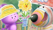 Dylan (r.) und Daisy (l.) sind tolle Floristen. Im Handumdrehen haben sie Küken Bitsy (M.) in eine wunderschöne, einzigartige Blume verwandelt. Dylan (r.) und Daisy (l.) sind tolle Floristen. Im Handumdrehen haben sie Küken Bitsy (M.) in eine wunderschöne, einzigartige Blume verwandelt.