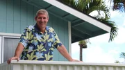 Home buyer Doug Davis on the porch of the Oluolu St house as seen on Hawaii Hunters (portrait) Home buyer Doug Davis on the porch of the Oluolu St house as seen on Hawaii Hunters (portrait)