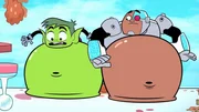 v.li.: Beast Boy, Cyborg