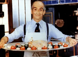 Gastronom Charles Duchemin (Louis de Fun&egrave;s) hat sein Leben dem Ruhm und der Reinhaltung der guten franz&ouml;sischen K&uuml;che gewidmet.  +++ Die Verwendung des sendungsbezogenen Materials ist nur mit dem Hinweis und Verlinkung auf RTL+ gestattet. +++