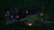 Gemeinsam sind sie stark. Robin Hood und seinen Gef&auml;hrten Tuck und Little John ist es gelungen, die Diebe zu fangen.