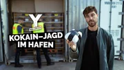 Keyvisual mit Schriftzug "Y-Kollektiv Kokainjagd im Hafen". Keyvisual mit Schriftzug "Y-Kollektiv Kokainjagd im Hafen".