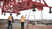 Baustelle w&auml;hrend der Bauarbeiten