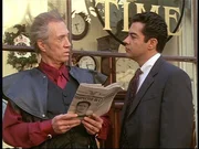 Tempus (David Carradine, l.) instruiert seinen Handlanger Rodriguez (Carlos Gomez, r.), die drei Schwestern zu töten. Tempus (David Carradine, l.) instruiert seinen Handlanger Rodriguez (Carlos Gomez, r.), die drei Schwestern zu töten.
