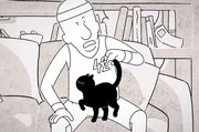 Kater oder Flimmerkiste? Moustique hat genug. Sein Mensch starrt nur auf die Flimmerkiste und ignoriert ihn v&ouml;llig.