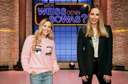 Als Kandidatinnen zu Gast bei "Wer weiß denn sowas?": Die Fernsehmoderatorin Andrea Kaiser (l.) und die Moderatorin Sylvia Walker (r.). Als Kandidatinnen zu Gast bei "Wer weiß denn sowas?": Die Fernsehmoderatorin Andrea Kaiser (l.) und die Moderatorin Sylvia Walker (r.).