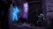 Der Geist der Familie Tintagel löst bei Sagramor helle Panik aus. Der Geist der Familie Tintagel löst bei Sagramor helle Panik aus.
