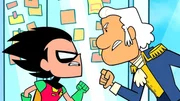 v.li.: Robin, George Washington v.li.: Robin, George Washington
