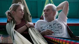 Dr. Sarina Thiel und Prof. Eckhard Heymann auf einem Wassertaxi Richtung "Estaci&oacute;n Biol&oacute;gica Quebrada Blanco"
