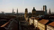 Münchner Stadtpanorama vom Südturm der Ludwigskirche. Münchner Stadtpanorama vom Südturm der Ludwigskirche.