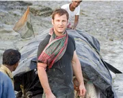 Dave Salmoni standing in mud, Sundarbans. Dave Salmoni standing in mud, Sundarbans.