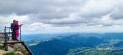 Christine Reiler und Peter Gross auf dem Schneeberg.
