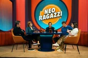 Die Ragazzi-Runde des Tages im Gespr&auml;ch, von links: Thomas Anders, Sophie Passmann, Tobias Krell alias "Checker Tobi", Tommi Schmitt und Maria Ziffy.
