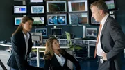l-r: Special Agent Liz Carver (Grace Park), Moira Davis (Megan Follows), Major Mike Kessler (James McGowan)
