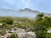 Nicht selten sind die Gipfel des Tramuntana Gebirges in Wolken gehüllt Nicht selten sind die Gipfel des Tramuntana Gebirges in Wolken gehüllt