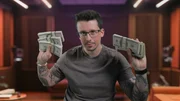 Ian Bick holding cash Ian Bick holding cash