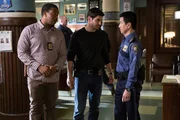 GRIMM - "Lycanthropia" Episode 514 - (l-r) Russell Hornsby as Hank Griffin, David Giuntoli as Nick Burkhardt, Reggie Lee as Sergeant Wu GRIMM - "Lycanthropia" Episode 514 - (l-r) Russell Hornsby as Hank Griffin, David Giuntoli as Nick Burkhardt, Reggie Lee as Sergeant Wu