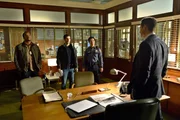 GRIMM -- "El Cuegle" Episode 604 -- Pictured: (l-r) Russell Hornsby as Hank Griffin, David Giuntoli as Nick Burkhardt, Reggie Lee as Sergeant Wu GRIMM -- "El Cuegle" Episode 604 -- Pictured: (l-r) Russell Hornsby as Hank Griffin, David Giuntoli as Nick Burkhardt, Reggie Lee as Sergeant Wu