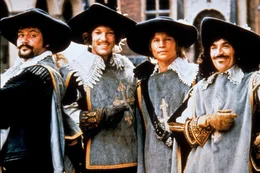 Aus drei mach vier - "Die vier Musketiere" - von links: Athos (Oliver Reed), Aramis (Richard Chamberlain), D'Artagnan (Michael York) und Porthos (Frank Finlay).