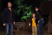 GRIMM – "Dyin' on a Prayer" Episode 404 – Pictured: (l-r) David Giuntoli as Nick Burkhardt, Jakob Salvati as David, Jacqueline Toboni as Trubel GRIMM – "Dyin' on a Prayer" Episode 404 – Pictured: (l-r) David Giuntoli as Nick Burkhardt, Jakob Salvati as David, Jacqueline Toboni as Trubel