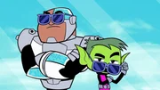 v.li.: Cyborg, Beast Boy.