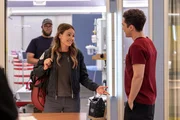 CHICAGO MED -- "Double Down" Episode 1107 -- Pictured: (l-r) Jocelyn Hudon as Lizzy Novak, Darren Barnet as Dr. John Frost -- (Photo by: George Burns Jr/NBC)
