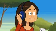 Wendy hört das neue Album ihrer Lieblingsband. Wendy hört das neue Album ihrer Lieblingsband.