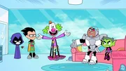 v.li.: Raven, Robin, Honk, Cyborg, Beast Boy v.li.: Raven, Robin, Honk, Cyborg, Beast Boy
