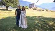 Checker Tobi und Schauspielerin Cleo von Adelsheim am Set von "Prinzessin Maleen" auf dem Schloss Moos in Südtirol. Checker Tobi und Schauspielerin Cleo von Adelsheim am Set von "Prinzessin Maleen" auf dem Schloss Moos in Südtirol.