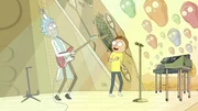 L-R: Rick, Morty