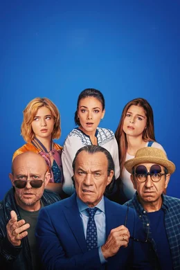 Vorne, v.li.: Kalle / Karlheinz (J&uuml;rgen Vogel), Arthur (Heiner Lauterbach), Yus / Yussuf (Hilmi S&ouml;zer). Hinter, v.li.: Luna (Lisa-Marie Koroll), Antonia (Janina Uhse), Sophie (Lara Aylin Winkler)