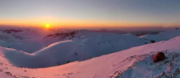 Sonnenuntergang Totes Gebirge.