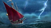 Schaffen es Schiff und Besatzung die Sturmbarriere zu überwinden? Schaffen es Schiff und Besatzung die Sturmbarriere zu überwinden?