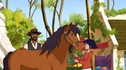 Anna hat vom alten Papé das Pferd Piro in Pflege genommen. Anna hat vom alten Papé das Pferd Piro in Pflege genommen.