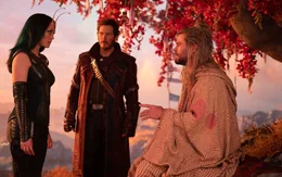 (L-R): Mantis (Pom Klementieff), Star-Lord/Peter Quill (Chris Pratt), und Thor (Chris Hemsworth)