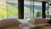 Vals Aussicht aus dem Hotel. Vals Aussicht aus dem Hotel.