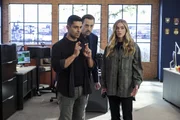 (v.l.n.r.) Nick Torres (Wilmer Valderrama); Timothy McGee (Sean Murray); Ellie Bishop (Emily Wickersham)