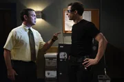 (l-r) Joe Lo Truglio as Charles Boyle, Andy Samberg as Jake Peralta (l-r) Joe Lo Truglio as Charles Boyle, Andy Samberg as Jake Peralta