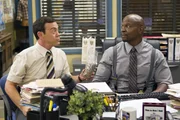Pictured: (l-r ) Joe Lo Truglio as Charles Boyles, Terry Crews as Terry Jeffords.