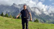 Harry Prünster am Salzburger Almenweg vorm Hochkönig. Harry Prünster am Salzburger Almenweg vorm Hochkönig.